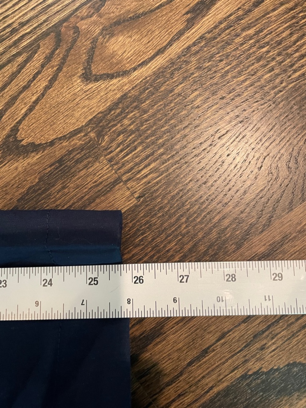Loft Palmer Wide Leg Ankle Crop Pants Linen Blend Deep Space Blue Size 12 - Picture 6 of 7